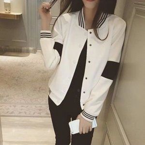 Two-Tone Bomber Jacket Yesstyle